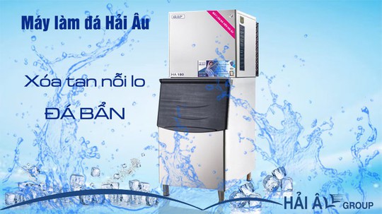 Loại bỏ thói quen sử dụng đá viên bẩn nhờ máy làm đá Hải Âu - Ảnh 1.