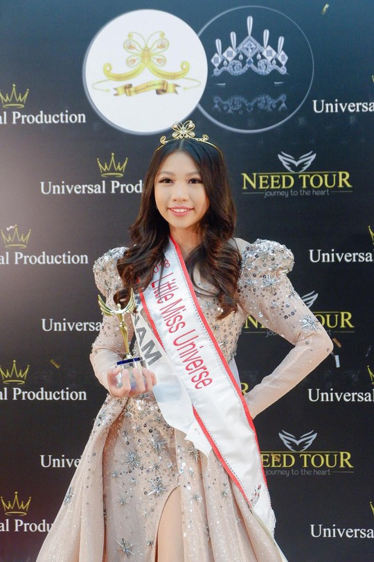 13 tuổi, mẫu nhí Việt đăng quang Hoa hậu Hoàn vũ nhí 2018 - Ảnh 1.