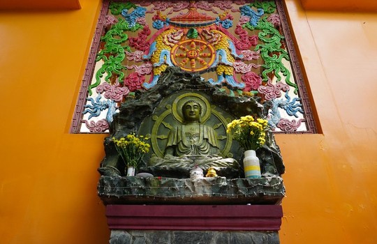 Chùa có tượng Phật bằng tóc người lớn nhất Việt Nam - Ảnh 11.