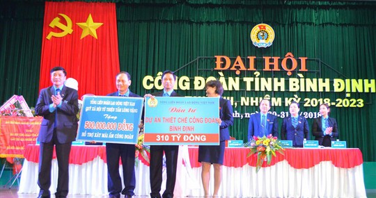 Ông Nguyễn Mạnh Hùng tái đắc cử chức Chủ tịch LĐLĐ tỉnh Bình Định - Ảnh 2.