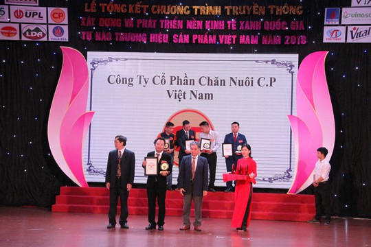 C.P. Việt Nam đạt giải thưởng kinh tế xanh quốc gia năm 2018 - Ảnh 3.