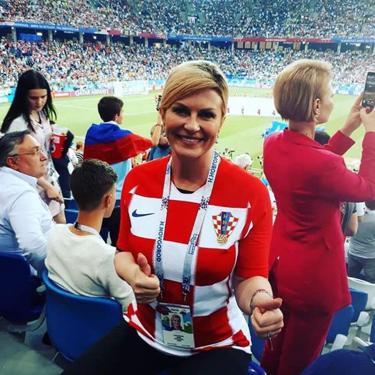 Nữ tổng thống mê bóng đá của Croatia - Ảnh 2.