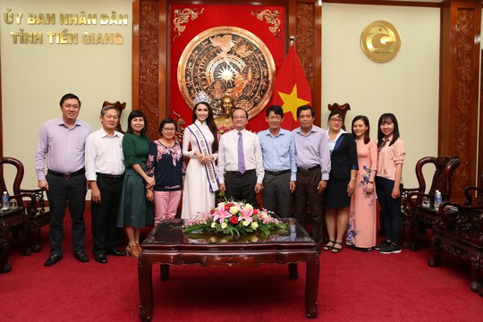 Hoa hậu Đại sứ Du lịch thế giới Phan Thị Mơ về thăm Tiền Giang - Ảnh 2.