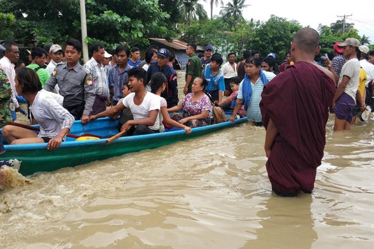 Myanmar: Vỡ đập, 100 ngôi làng ngập trong nước lũ - Ảnh 3.