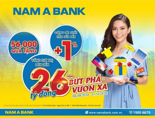 Nam A Bank dành 26 tỉ đồng tri ân khách hàng - Ảnh 1.