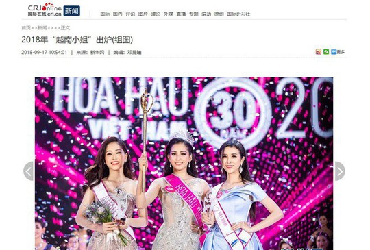 Tân Hoa hậu Việt Nam được báo chí nước ngoài khen ngợi - Ảnh 2.