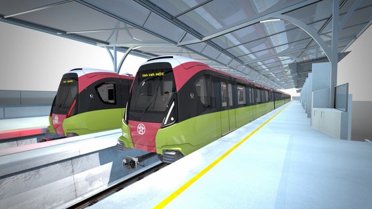 Lộ diện đoàn tàu chạy tuyến đường sắt Nhổn - ga Hà Nội cuối năm 2020 - Ảnh 1.