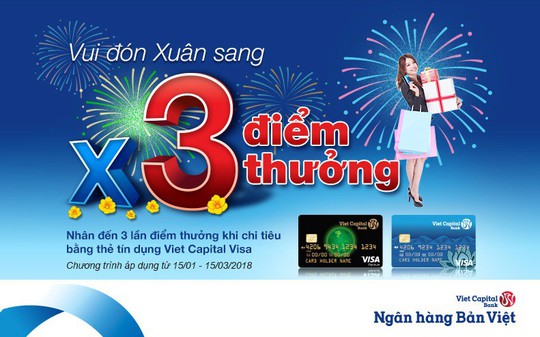 Chi tiêu dịp Tết, được hoàn tiền đến 1,5% tại Viet Capital Bank - Ảnh 1.
