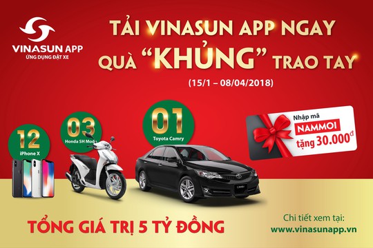 Vinasun dành 5 tỉ đồng tri ân khách hàng - Ảnh 1.