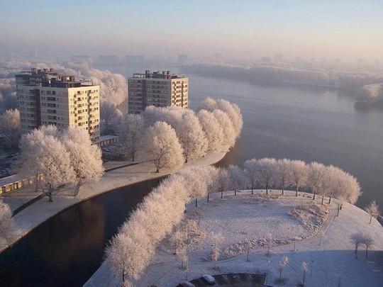 Đẹp nao lòng mùa đông ở Hà Lan - Ảnh 1.