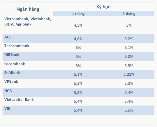 Nhận thưởng Tết gửi tiền vào ngân hàng nào lãi suất tốt nhất? - Ảnh 2.