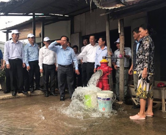 Sawaco: Cung cấp nước sạch cho huyện Cần Giuộc, tỉnh Long An - Ảnh 2.