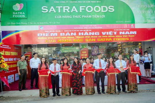Satrafoods được chọn là điểm bán hàng Việt Nam cố định tại Cần Thơ - Ảnh 1.
