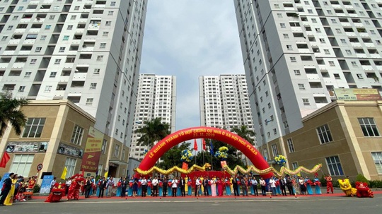 Khánh thành dự án Nhà ở xã hội HQC Plaza lớn nhất TP HCM - Ảnh 1.