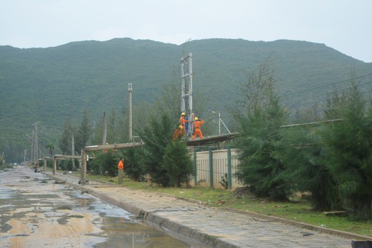 PC Bình Định: Hoàn thành khắc phục sự cố lưới điện sau bão số 5 - Ảnh 1.
