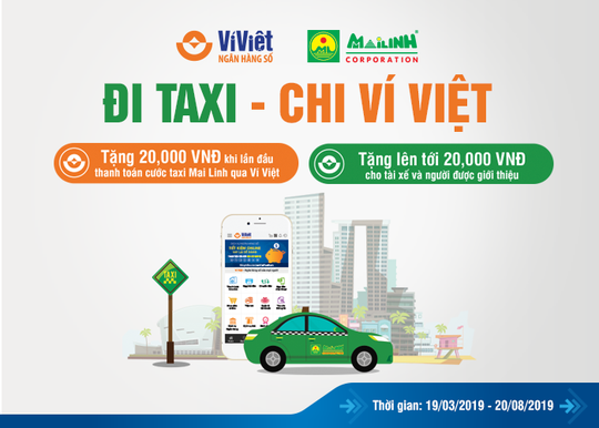 Nhiều ưu đãi từ Ví Việt khi thanh toán cước taxi Mai Linh qua mã QR - Ảnh 1.