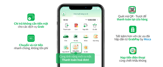 Ví điện tử GrabPay by Moca triển khai tính năng thanh toán hóa đơn  - Ảnh 1.