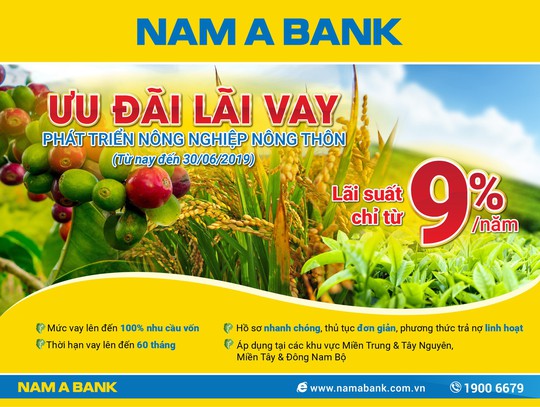 Nam A Bank triển khai hàng loạt gói tín dụng ưu đãi lãi suất - Ảnh 1.