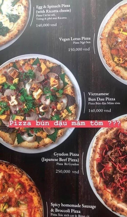 Pizza bún đậu mắm tôm - sự kết hợp kỳ quái của ẩm thực đông tây - Ảnh 2.