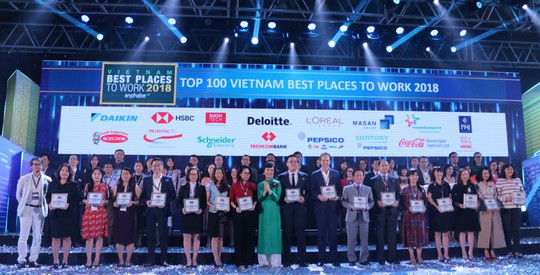 Tăng vượt trội, Techcombank vào top 10 nơi làm việc tốt nhất Việt Nam - Ảnh 1. Tăng vượt trội, Techcombank vào top 10 nơi làm việc tốt nhất Việt Nam - Ảnh 1.