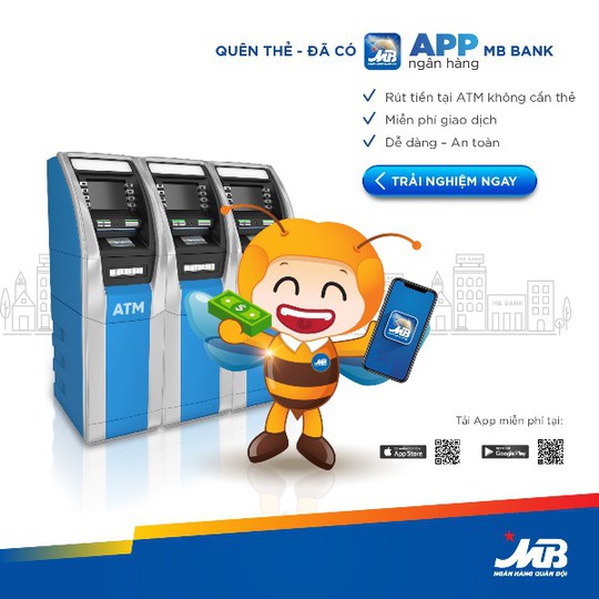 App MBBank: Rút tiền ATM không cần thẻ - an toàn tuyệt đối - Ảnh 1.