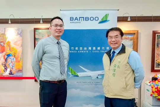 Chào đón những chuyến bay đầu tiên của Bamboo Airways đến Đài Loan - Ảnh 1.