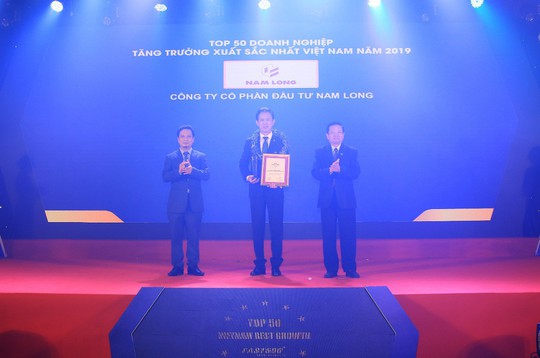 Nam Long được vinh danh top 50 doanh nghiệp tăng trưởng xuất sắc năm 2019 - Ảnh 1.