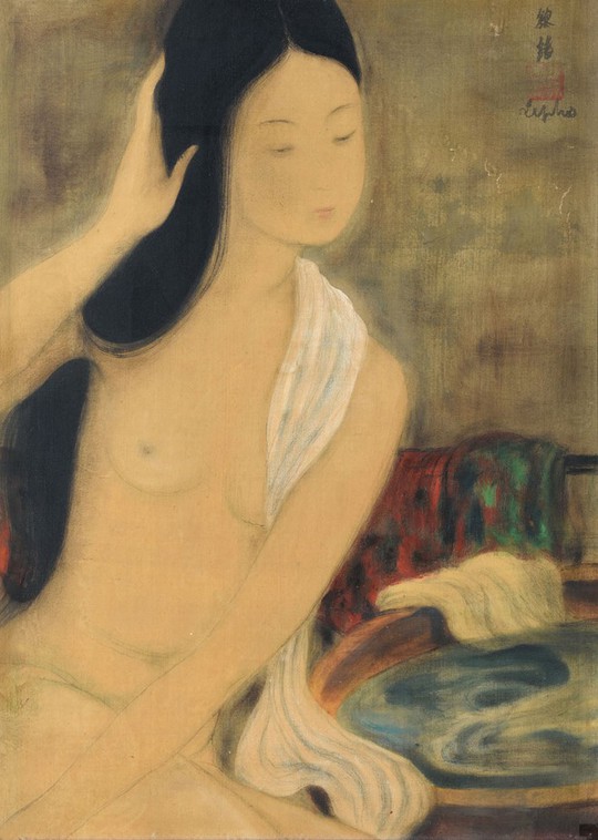 Cận cảnh bức tranh khỏa thân giá triệu USD của họa sĩ Lê Phổ - Ảnh 4.