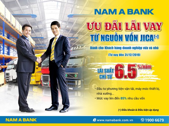 Nam A Bank ưu đãi lãi vay từ 6,5%/năm cho doanh nghiệp vừa và nhỏ - Ảnh 1.