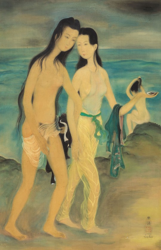 Cận cảnh bức tranh khỏa thân giá triệu USD của họa sĩ Lê Phổ - Ảnh 2.