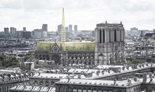 10 ý tưởng tái thiết kế Nhà thờ Đức Bà Paris - Ảnh 1.
