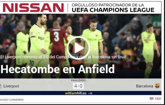 Loại Barcelona, Liverpool gây choáng truyền thông thế giới - Ảnh 6.