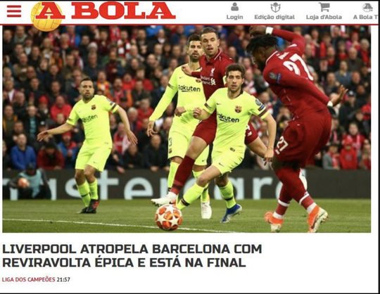 Loại Barcelona, Liverpool gây choáng truyền thông thế giới - Ảnh 11.