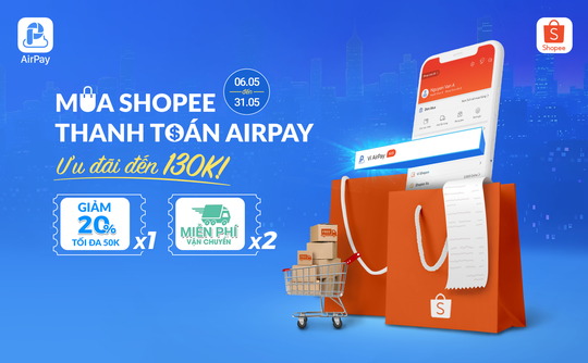 Ví điện tử AirPay chính thức có mặt trên Shopee - Ảnh 1.