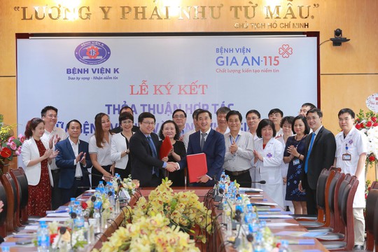 Lễ ký kết thỏa thuận hợp tác giữa bệnh viện Gia An 115 và bệnh viện K - Ảnh 1.