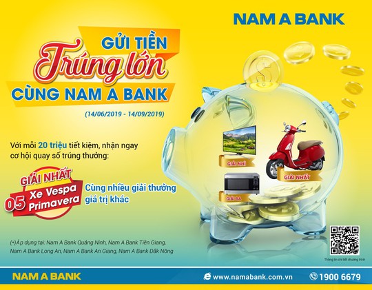 Gửi tiền Nam A Bank, trúng xe Vespa sành điệu - Ảnh 1.