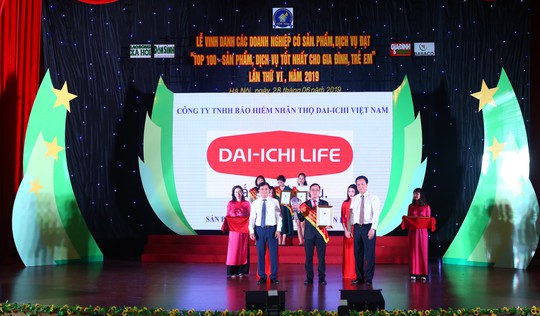 Dai-ichi Việt Nam - Top 100 sản phẩm dịch vụ tốt nhất cho gia đình và trẻ em - Ảnh 1.