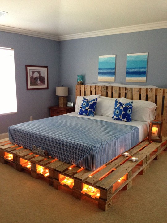 Các kiểu giường pallet có giá hợp lý cho phòng ngủ của bạn - Ảnh 1.