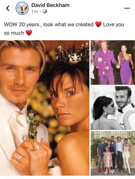 Beckham tự hào 20 năm một vợ bốn con, hạnh phúc với Victoria - Ảnh 1.