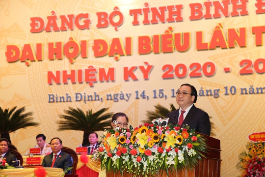 Ông Hoàng Trung Hải dự khai mạc Đại hội Đại biểu Đảng bộ tỉnh Bình Định  - Ảnh 3.