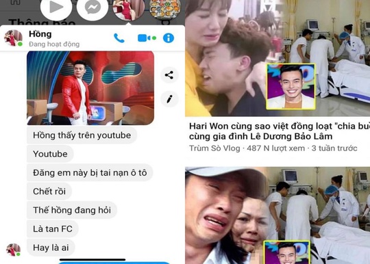 Lê Dương Bảo Lâm hú hồn khi hay tin mình qua đời - Ảnh 1.