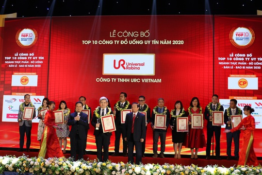 URC được vinh danh top 10 công ty đồ uống uy tín nhất Việt Nam năm 2020 - Ảnh 1.