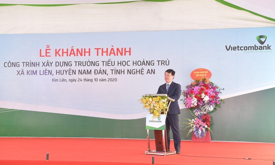 Vietcombank xây dựng trường tiểu học trên quê hương Chủ tịch Hồ Chí Minh - Ảnh 2.