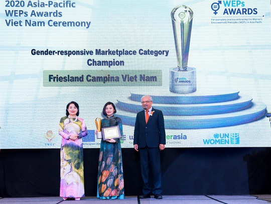 FrieslandCampina Việt Nam nhận giải thưởng trao quyền cho phụ nữ khu vực châu Á - Thái Bình Dương - Ảnh 1.