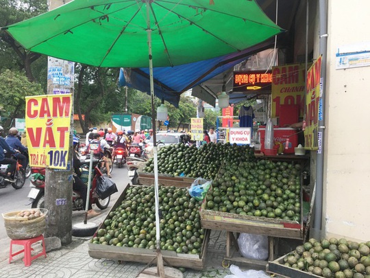 Trái cây đang có giá rẻ không tưởng, chất đầy các hè đường - Ảnh 1.