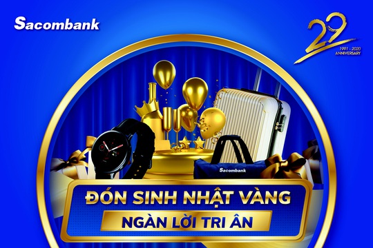 Sacombank tung ra khuyến mãi lớn nhất trong năm - Ảnh 1.