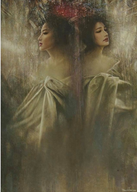 Tan chảy với tranh sơn dầu vẻ đẹp thiếu nữ của họa sĩ Bạch Lan - Ảnh 2.