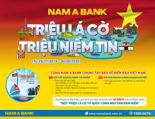 Nam A Bank chung tay bảo vệ biển đảo Việt Nam - Ảnh 1.