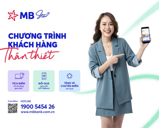 Tích lũy điểm thưởng, nhận nhiều ưu đãi với “MB Star” - Ảnh 1.