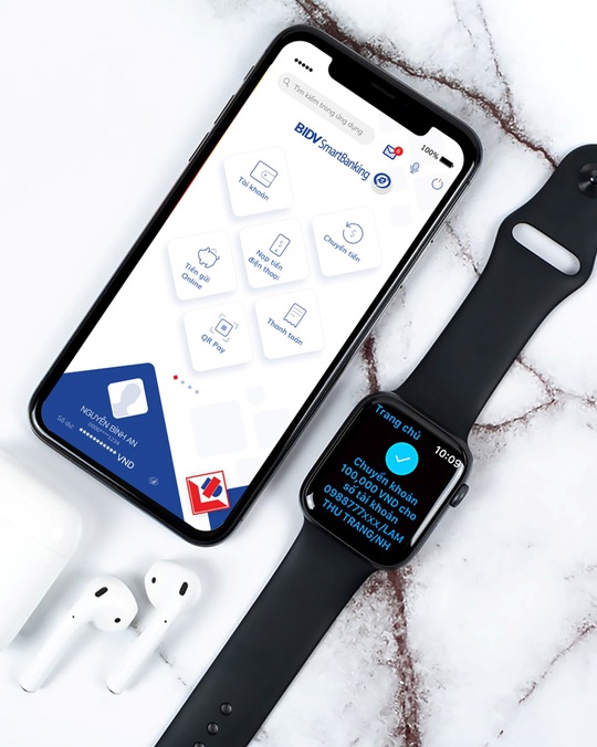 Trải nghiệm ngân hàng của tương lai, ứng dụng BIDV trên Apple Watch - Ảnh 1.